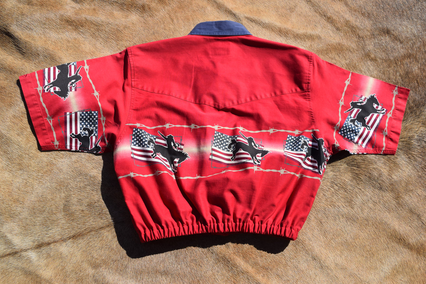 Vintage Cumberland Red Rodeo Crop