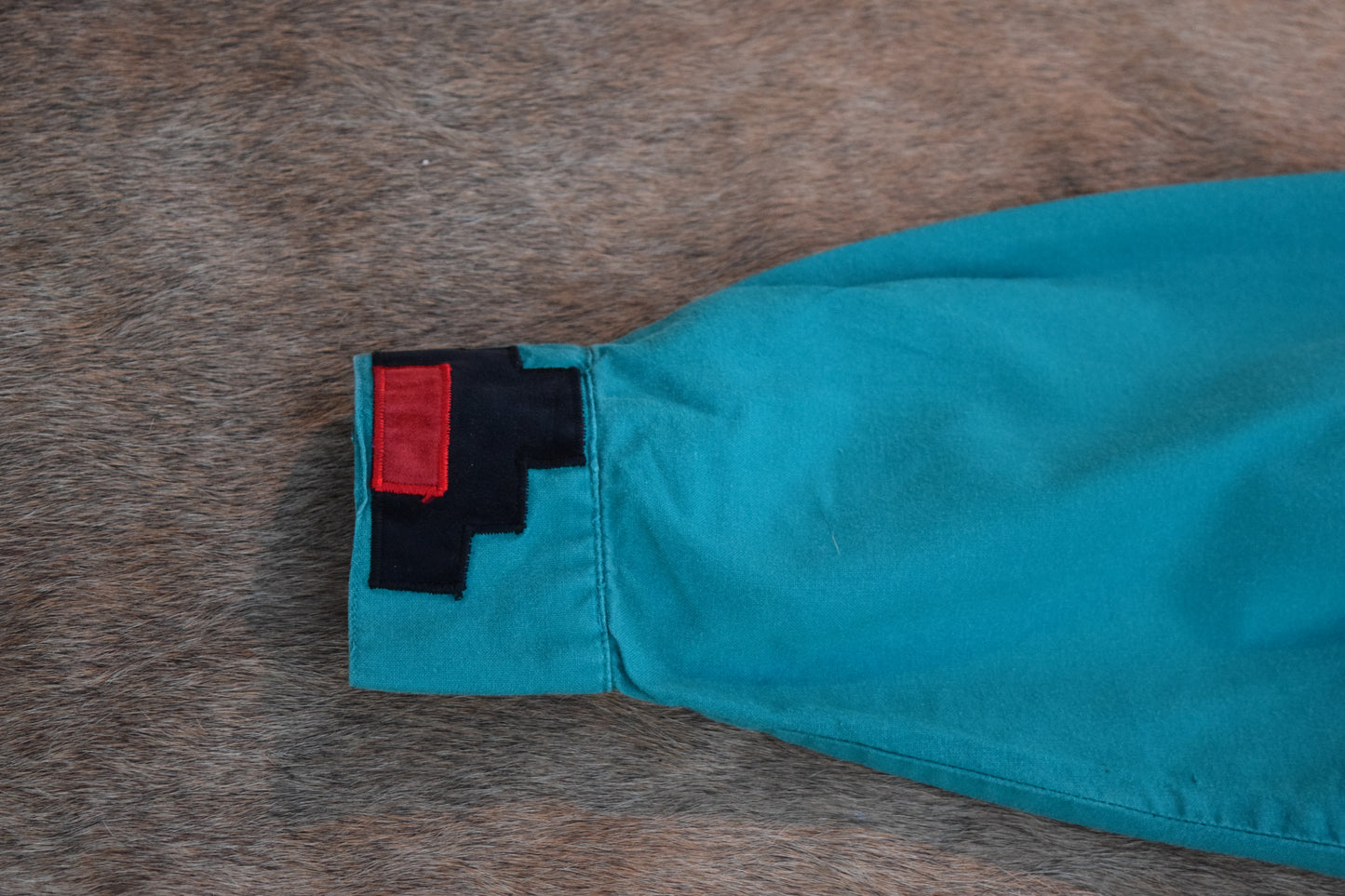 Vintage Wrangler Teal Rodeo Crop